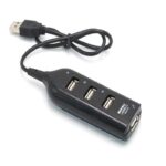 4 Portar USB 2.0 Hubb Svart