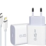 20W Snabbladdare iPhone laddare 11/12/13 USB-C med kabel