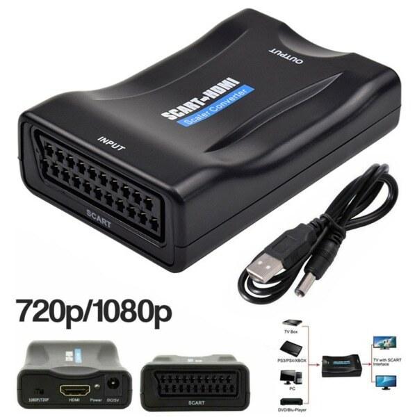 SCART till HDMI-adapter 1080P HD Video Audio Upscale Converter