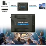 SCART till HDMI-adapter 1080P HD Video Audio Upscale Converter