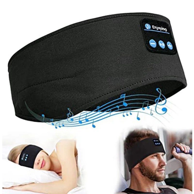Sovhörlurar – Pannband & Ögonmask med Bluetooth