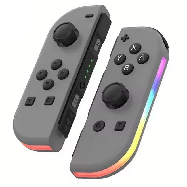 Handkontroll LED – Kompatibel med Nintendo Switch / Switch OLED Gray