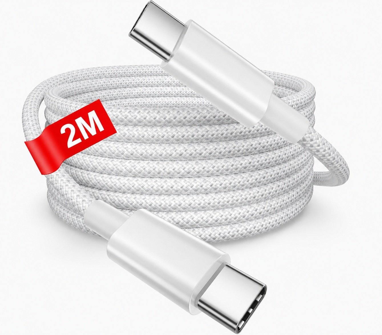 iPhone 15/16/17 Pro, Plus, Max, Air – Vävd USB-C till USB-C Laddkabel 2m (även kompatibel med S24/S25) iPhone 15/16/17 Pro, Plus, Max, Air – Vävd USB-C till USB-C Laddkabel 2m (även kompatibel med S24/S25)