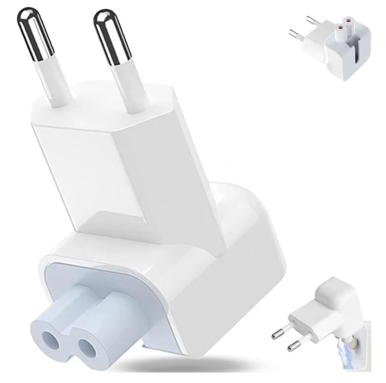 Nätadapter Europakontakt Reseladdare Omvandlare Ersättningskontakt kompatibel för iPod-iPhone-iPad-surfplattor-Macbook-nätadapter