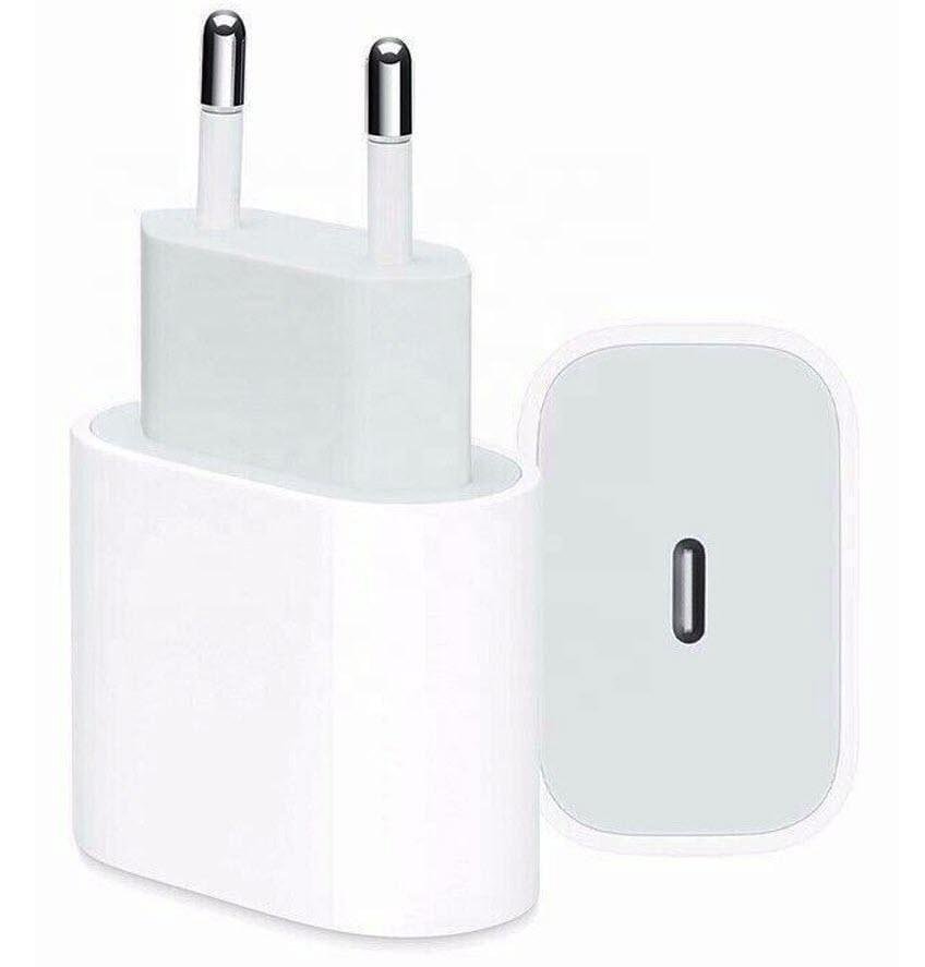 iPhone-laddare kompatibel med Apple 11/12/13/14/15/16/17. USB-C strömadapter på 20W.