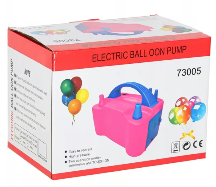 Elektrisk ballongpump - Bärbar snabb ballongpump med två munstycken - Perfekt för fester, bröllop och födelsedagsdekorationer