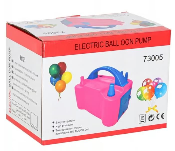 Elektrisk ballongpump - Bärbar snabb ballongpump med två munstycken - Perfekt för fester, bröllop och födelsedagsdekorationer