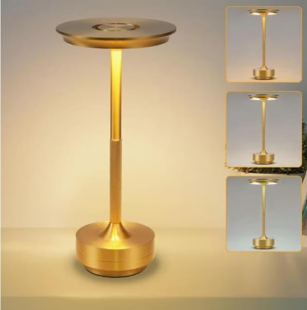 Trådlös bordslampa / skrivbordslampa – LED-lampa – USB-laddningsbar – 1-pack – Guld Trådlös bordslampa / skrivbordslampa – LED-lampa – USB-laddningsbar – 1-pack – Guld