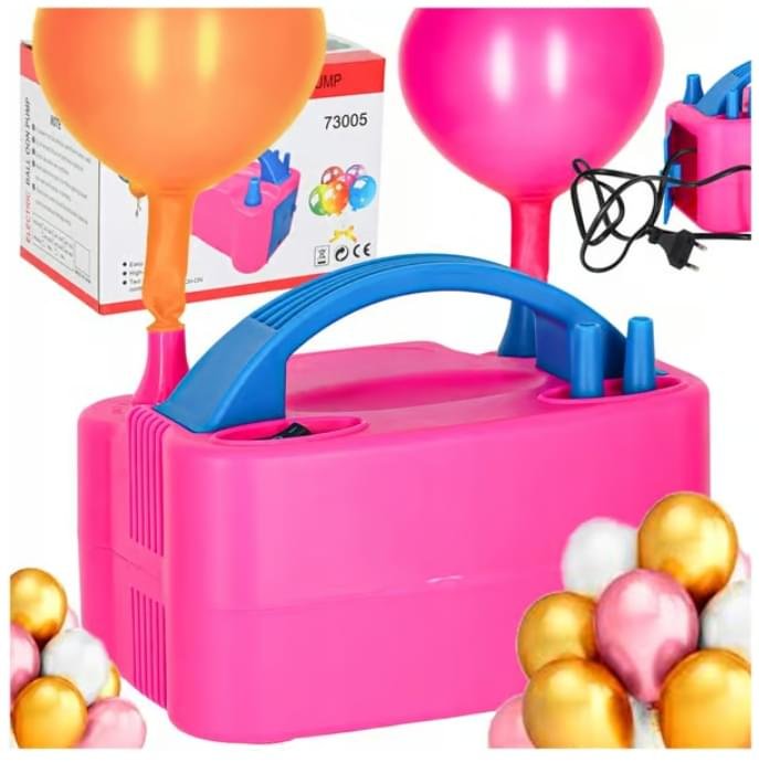 Elektrisk ballongpump - Bärbar snabb ballongpump med två munstycken - Perfekt för fester, bröllop och födelsedagsdekorationer Elektrisk ballongpump - Bärbar snabb ballongpump med två munstycken - Perfekt för fester, bröllop och födelsedagsdekorationer