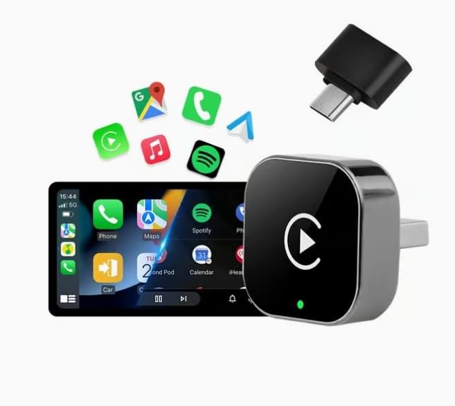 2-i-1 trådlös adapter för bilstöd – trådlös USB-dongel med Plug & Play och snabb WiFi-anslutning 2-i-1 trådlös adapter för bilstöd – trådlös USB-dongel med Plug & Play och snabb WiFi-anslutning