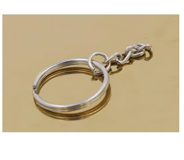 50-pack nyckelringar – kort kedja, 25 mm