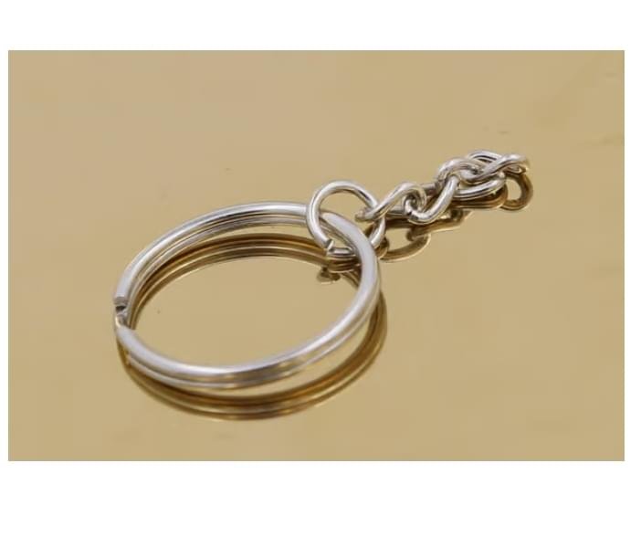 50-pack nyckelringar – kort kedja, 25 mm