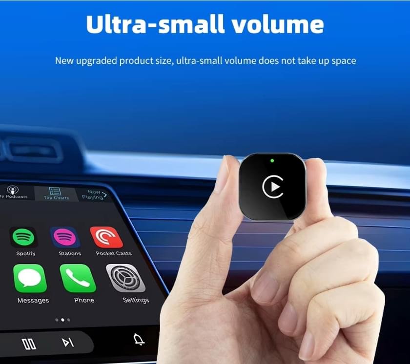 2-i-1 trådlös adapter för bilstöd – trådlös USB-dongel med Plug & Play och snabb WiFi-anslutning