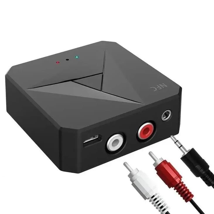 Bluetooth RCA/AUX-adapter – med NFC-sensor