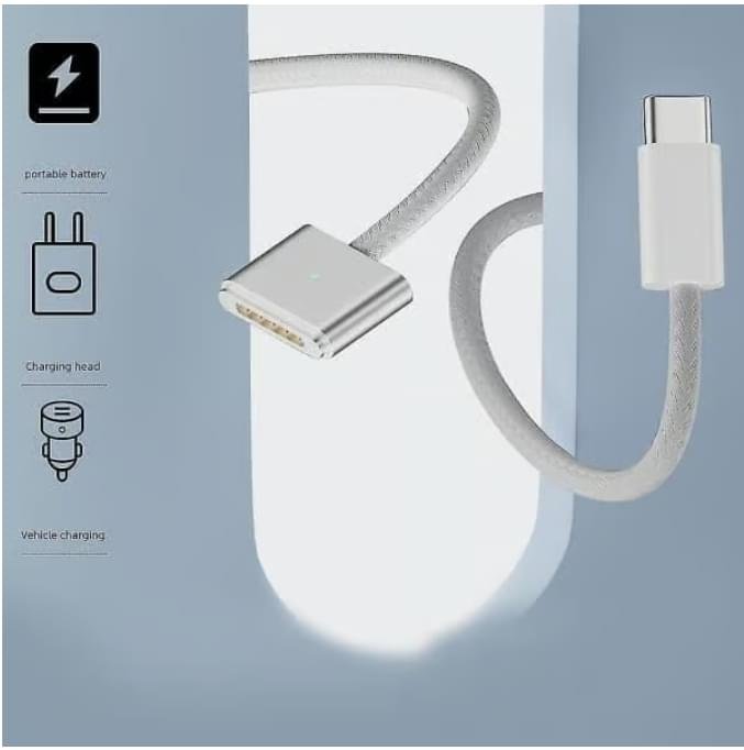 Magnetisk USB-C till Magsafe 3-laddningskabel (140 W) – magnetisk laddningskabel 2m