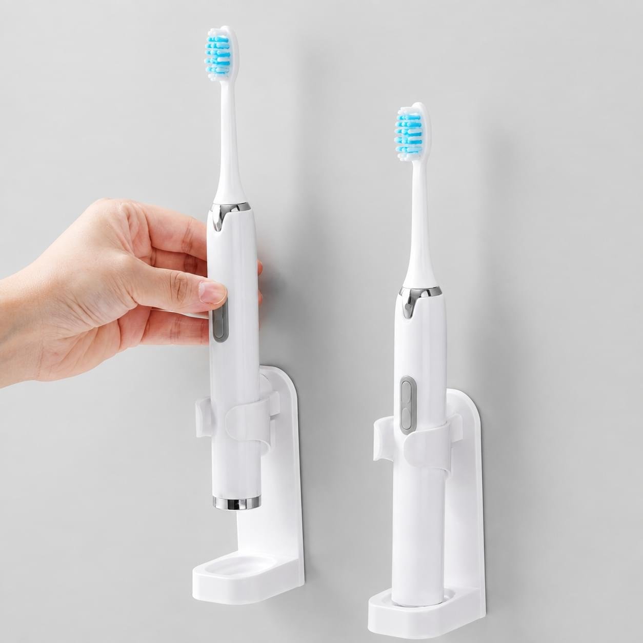 2-pack – Tandborsthållare vägg för eltandborstar 2-pack – Tandborsthållare vägg för eltandborstar