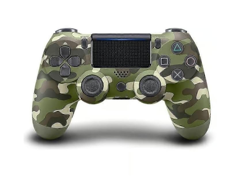 2-PCS-PS4-kontroller-Double-Shock-trådlös-Svart