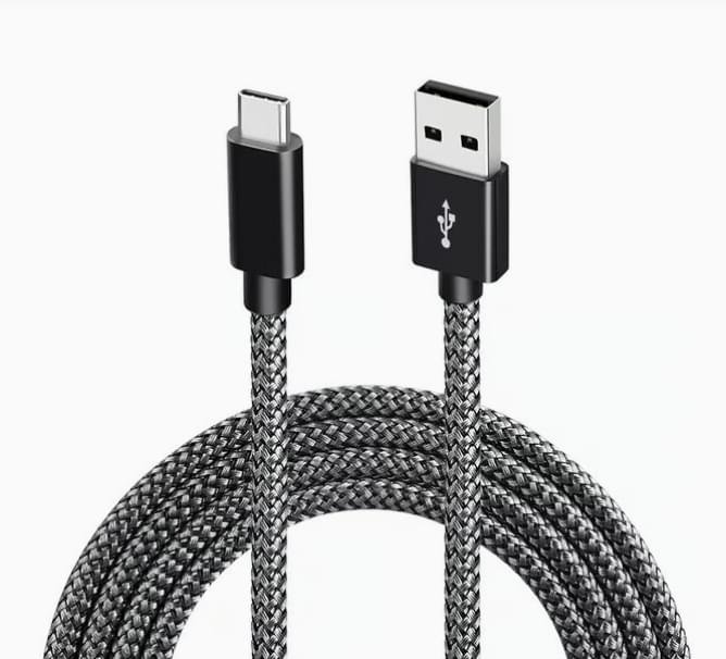 USB 2.0 till USB-C-kabel – 3A snabbladdning – svart – 2 m USB 2.0 till USB-C-kabel – 3A snabbladdning – svart – 2 m